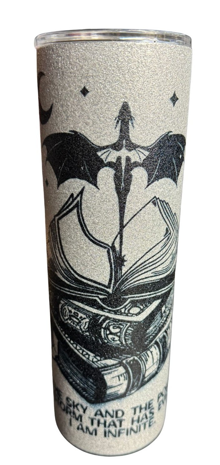 30 oz glitter tumbler