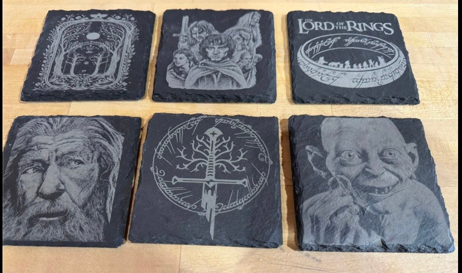 Slate coasters