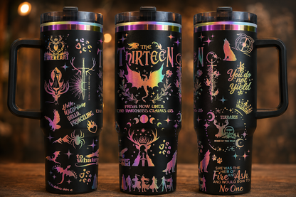 40 oz laser engraved finished tumblers