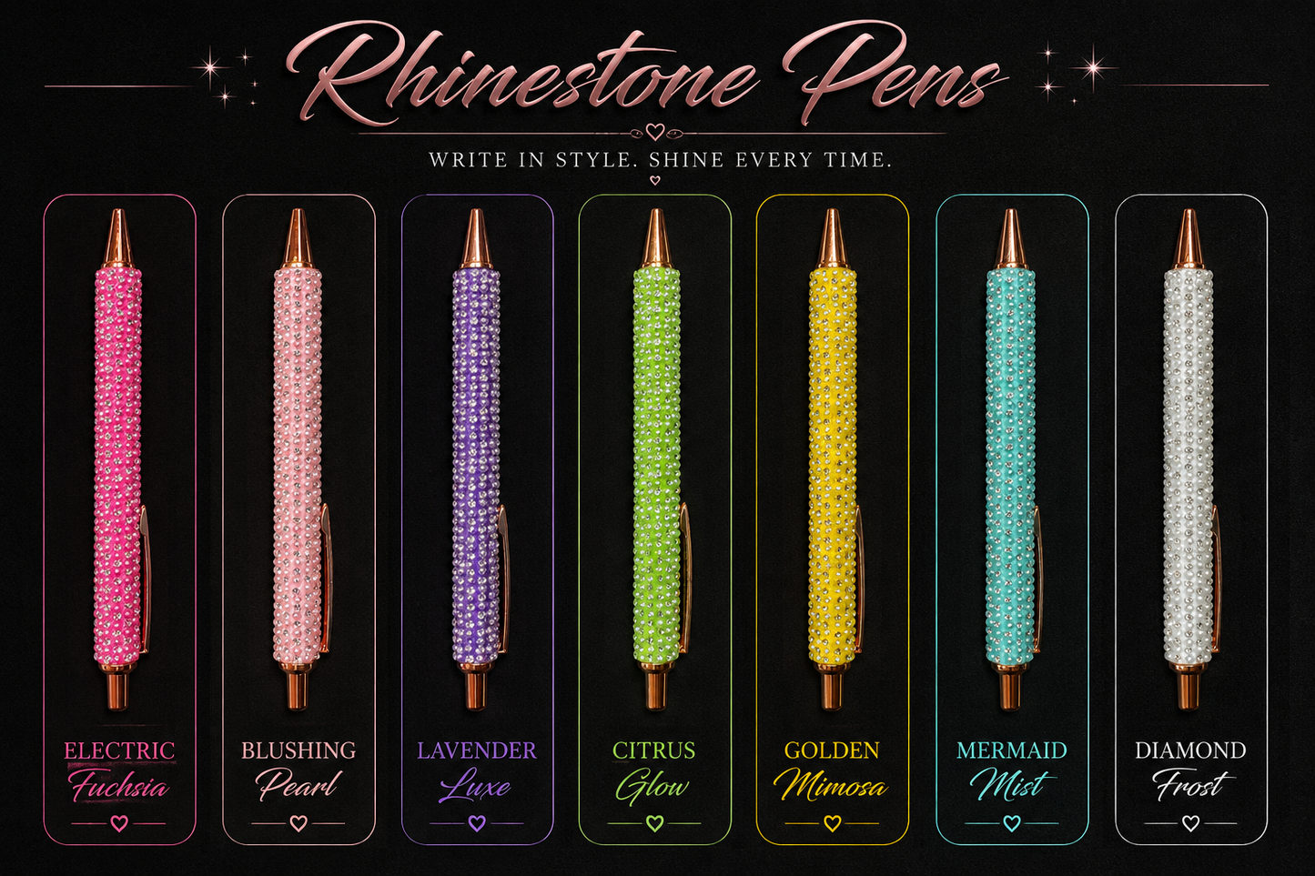 Rhinestone Pens