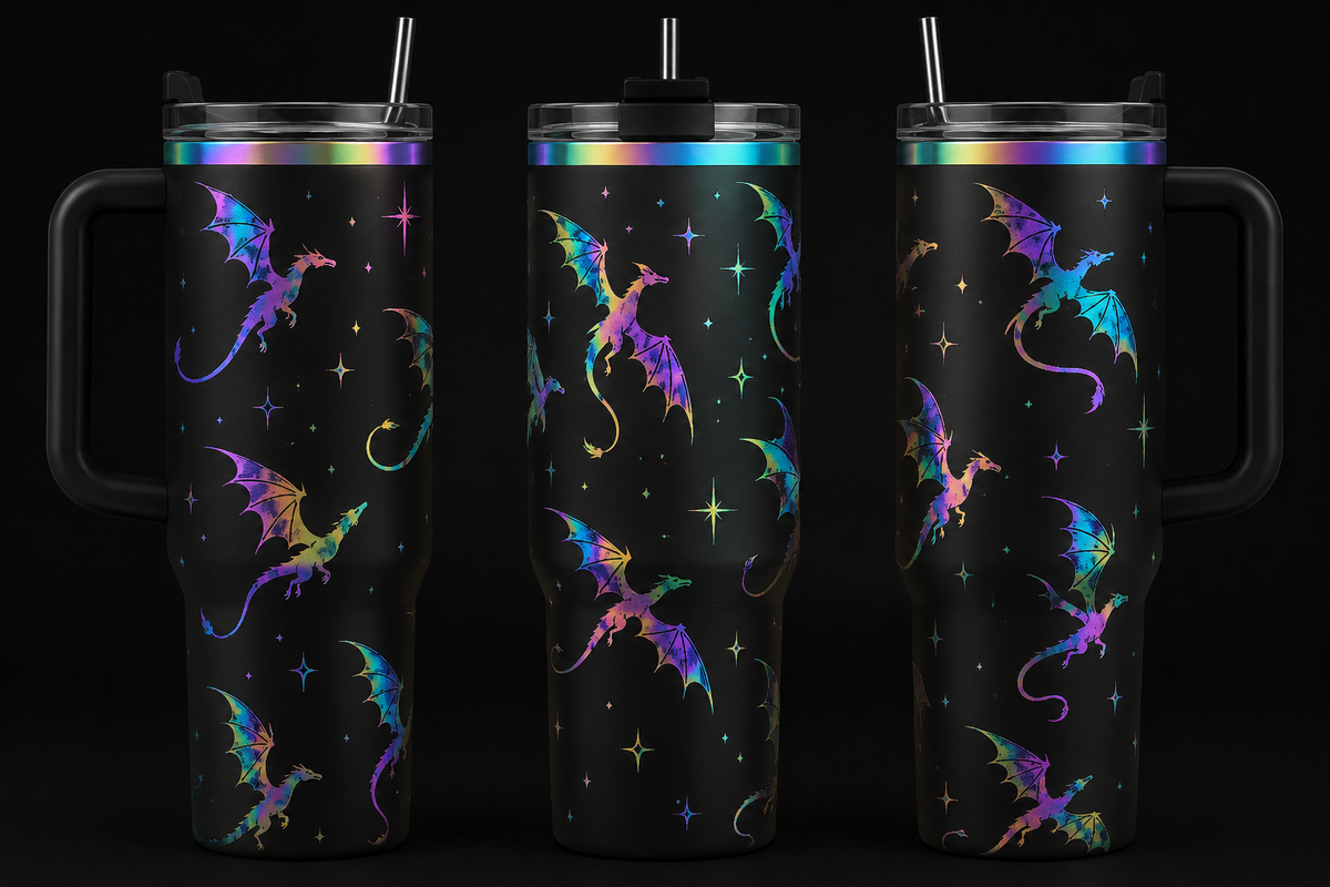40 oz laser engraved finished tumblers