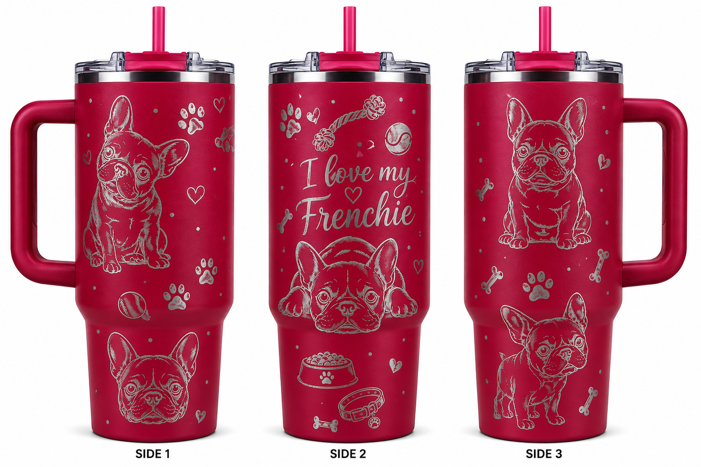 40 oz laser engraved finished tumblers