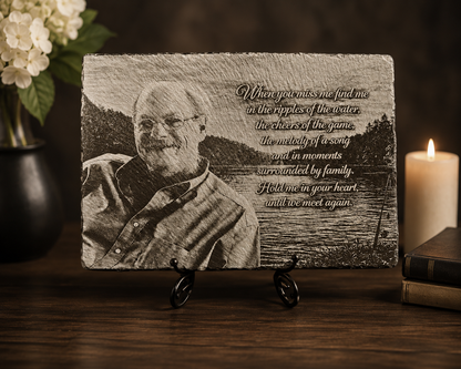 Memorial Slate: Laser Engraved Custom – Pet & Loved One Tribute