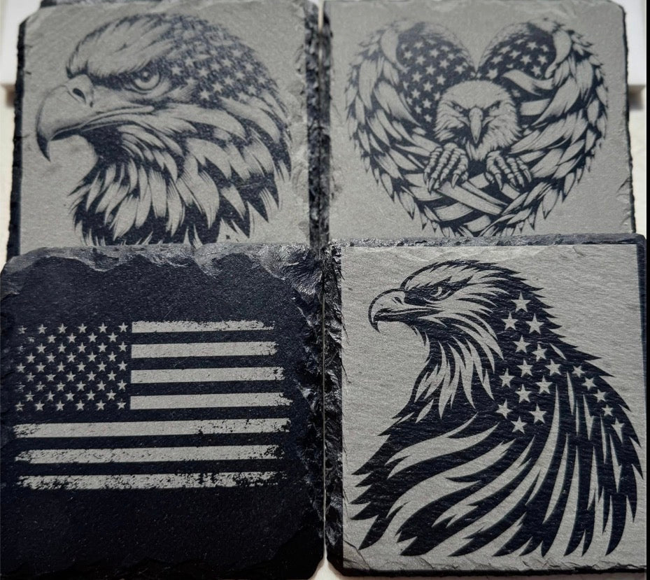 Slate coasters