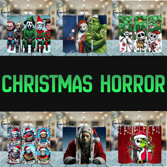 CHRISTMAS HORROR TUMBLERS