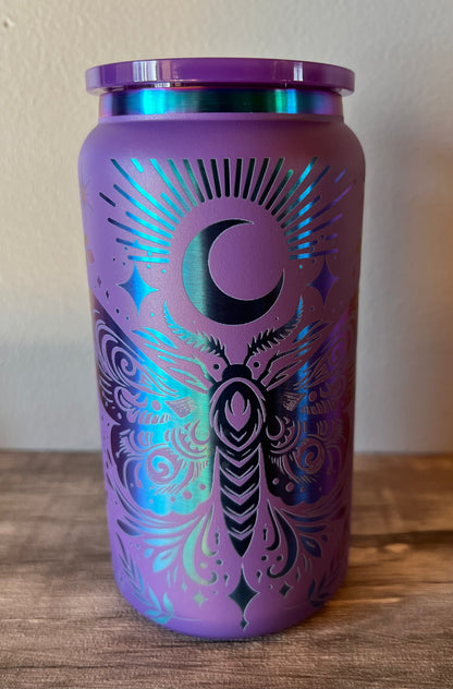 16 oz laser mason style