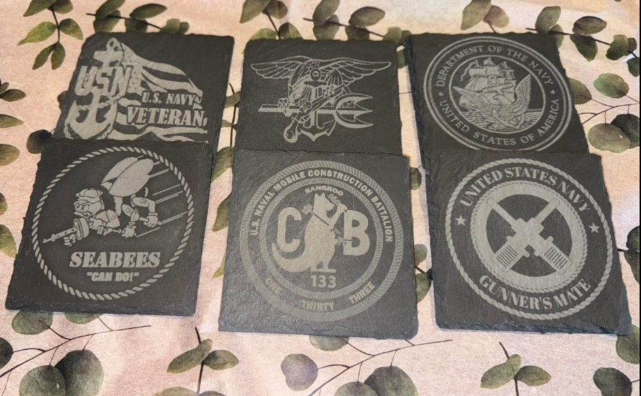 Slate coasters