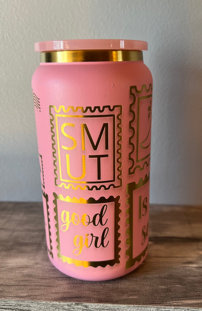 16 oz laser mason style