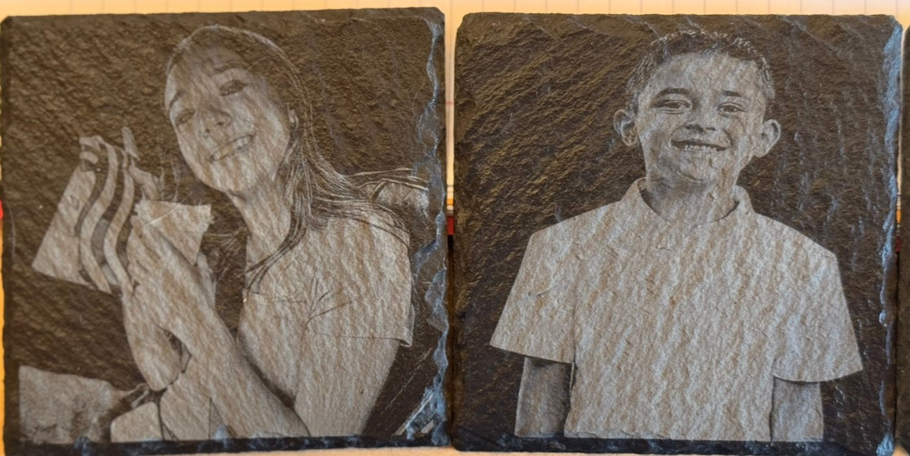 Slate coasters