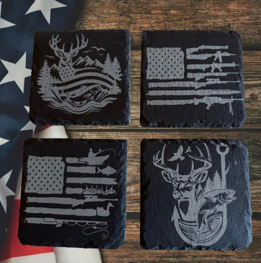 Slate coasters