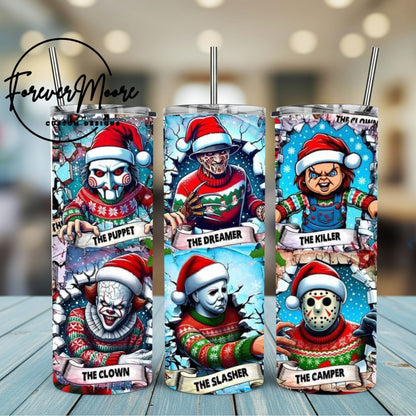 CHRISTMAS HORROR TUMBLERS