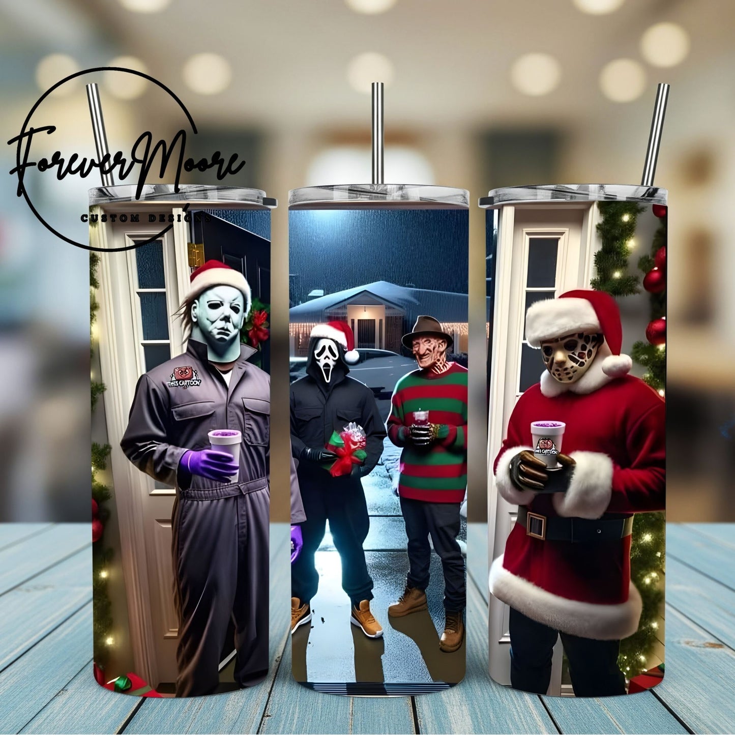 CHRISTMAS HORROR TUMBLERS