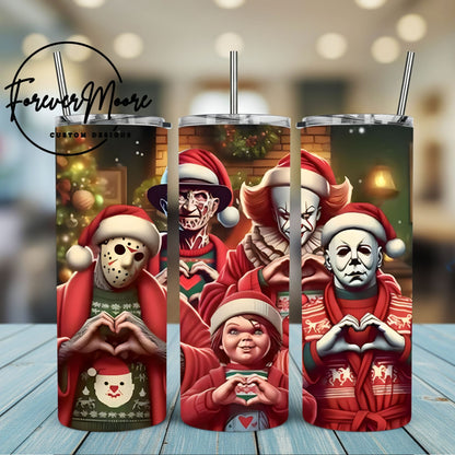 CHRISTMAS HORROR TUMBLERS
