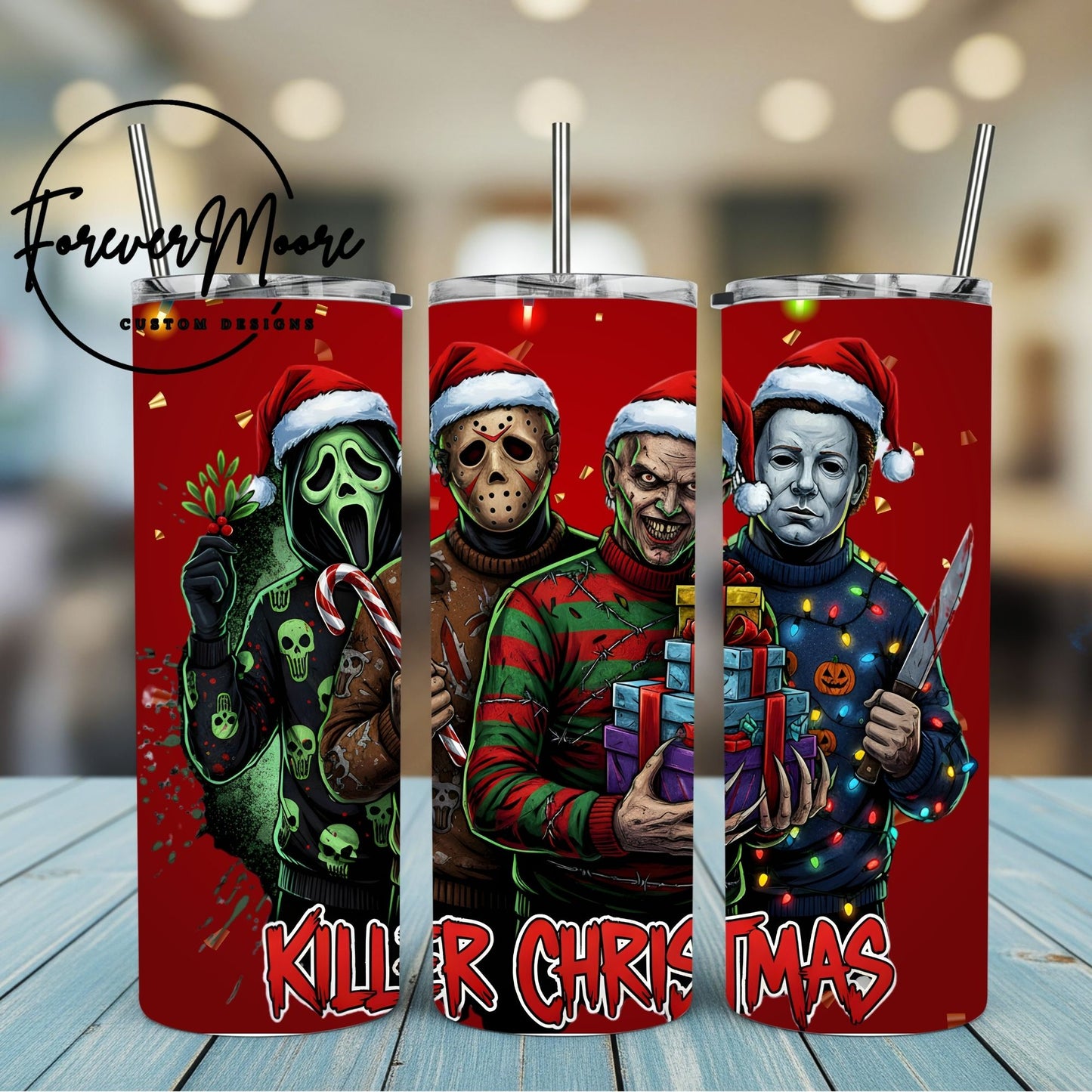 CHRISTMAS HORROR TUMBLERS