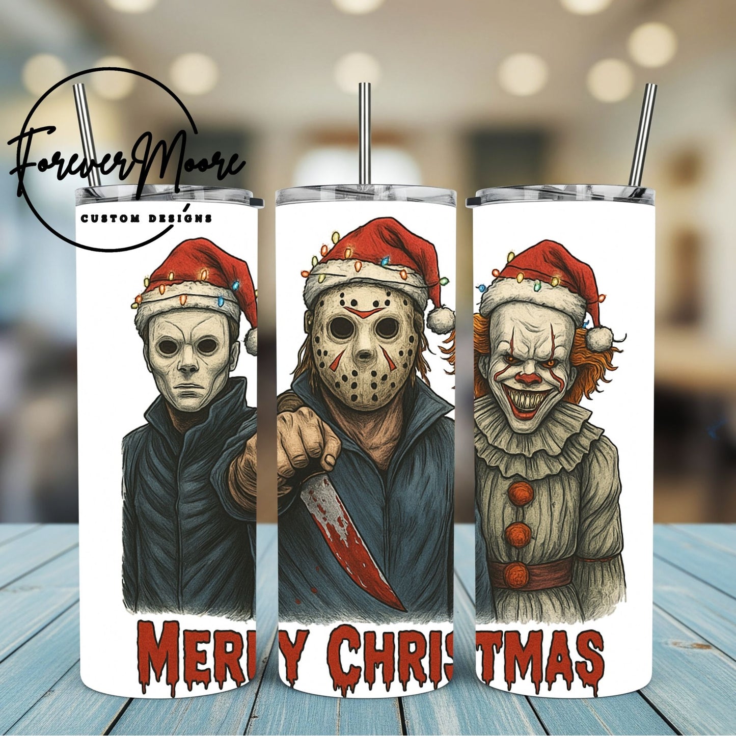 CHRISTMAS HORROR TUMBLERS