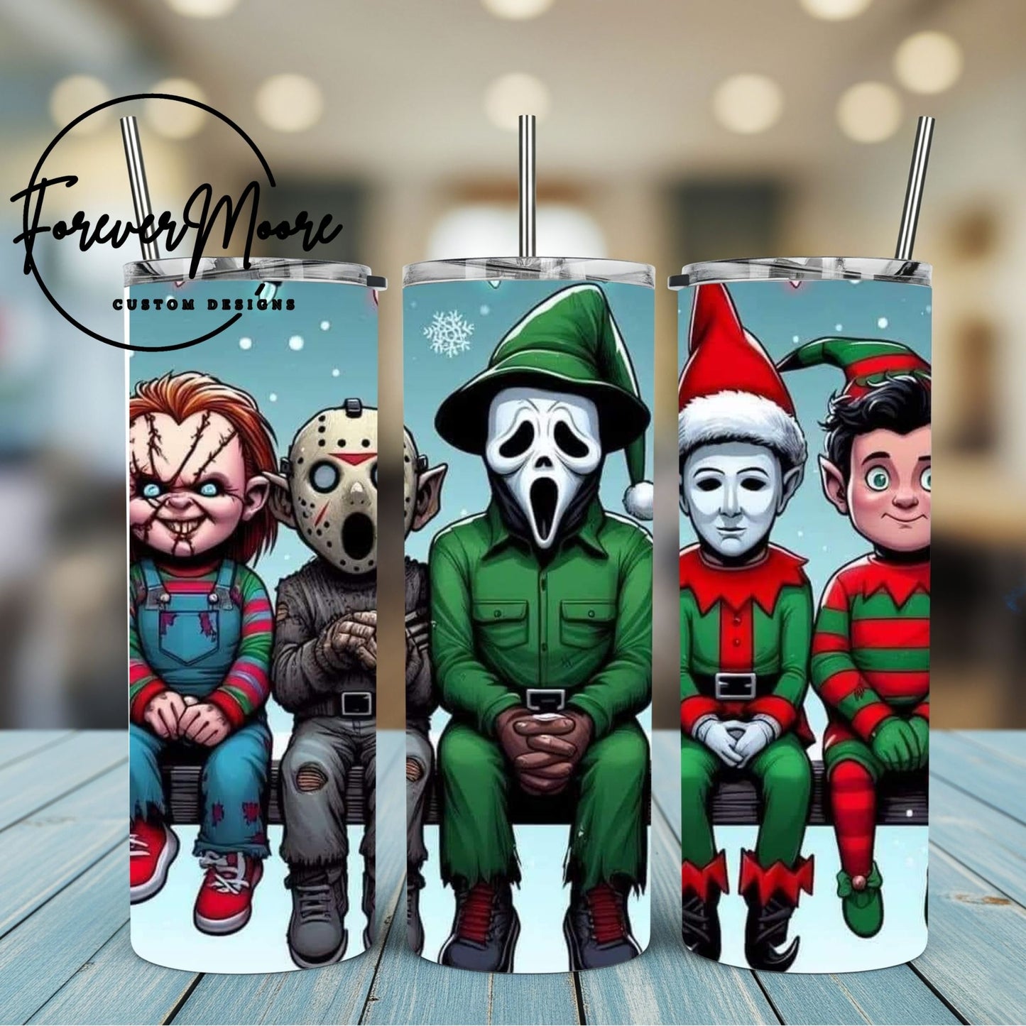 CHRISTMAS HORROR TUMBLERS