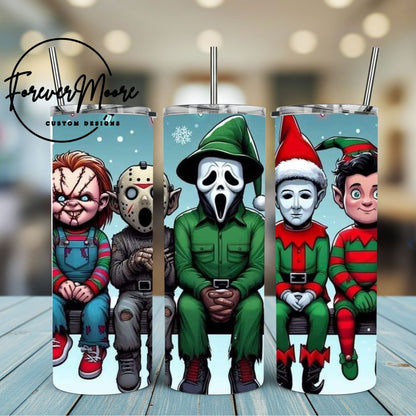 CHRISTMAS HORROR TUMBLERS