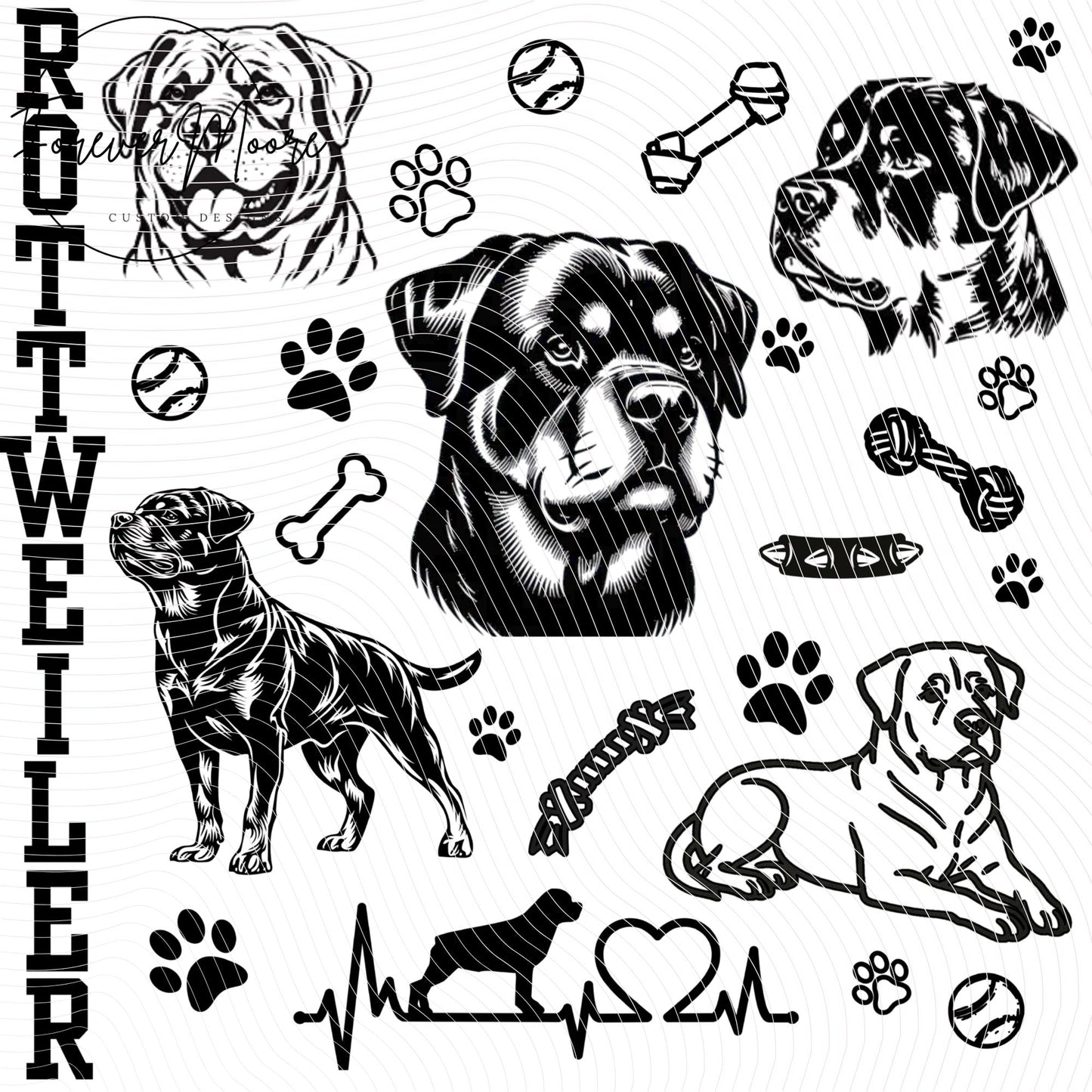 DOG BREED LASER DESIGNS