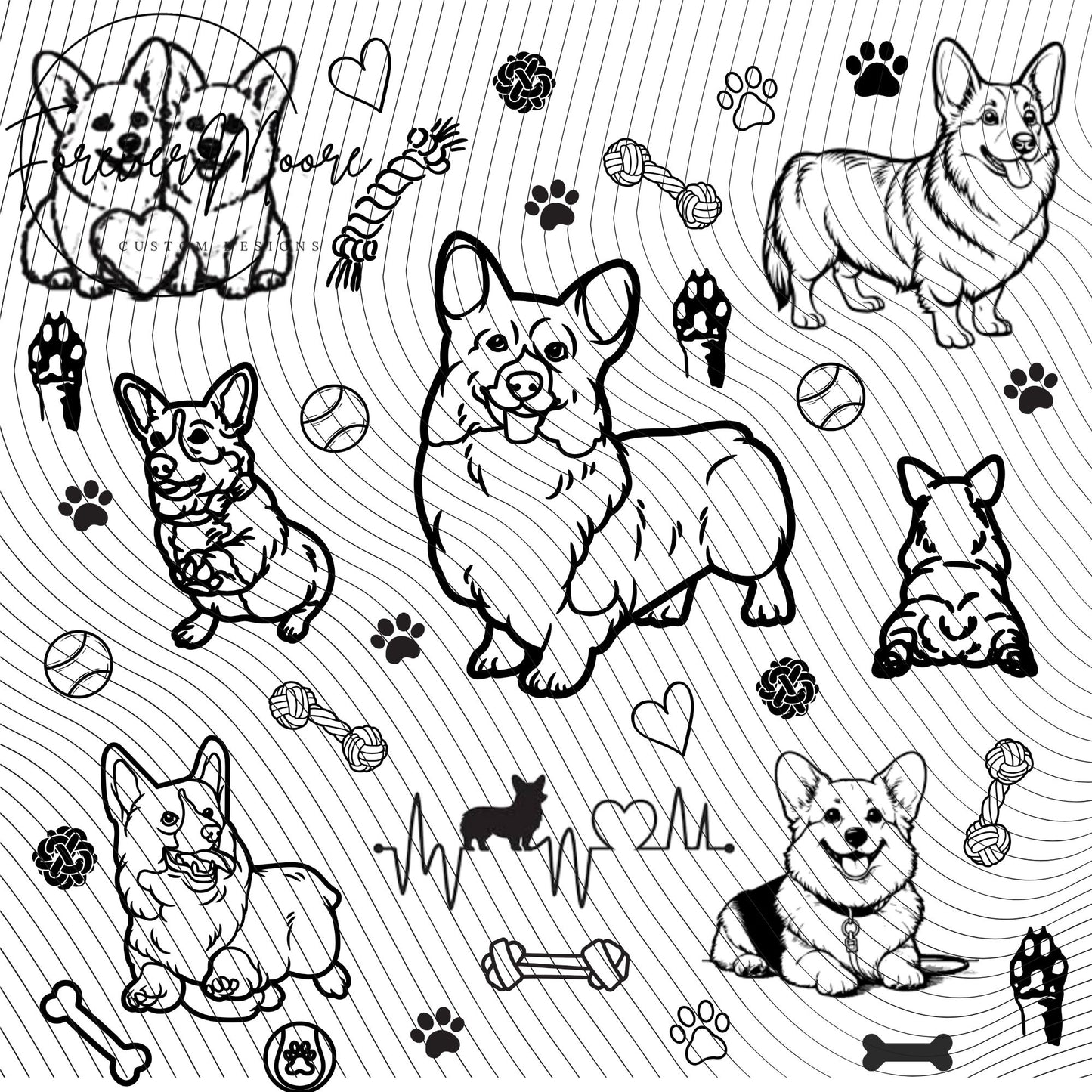 DOG BREED LASER DESIGNS
