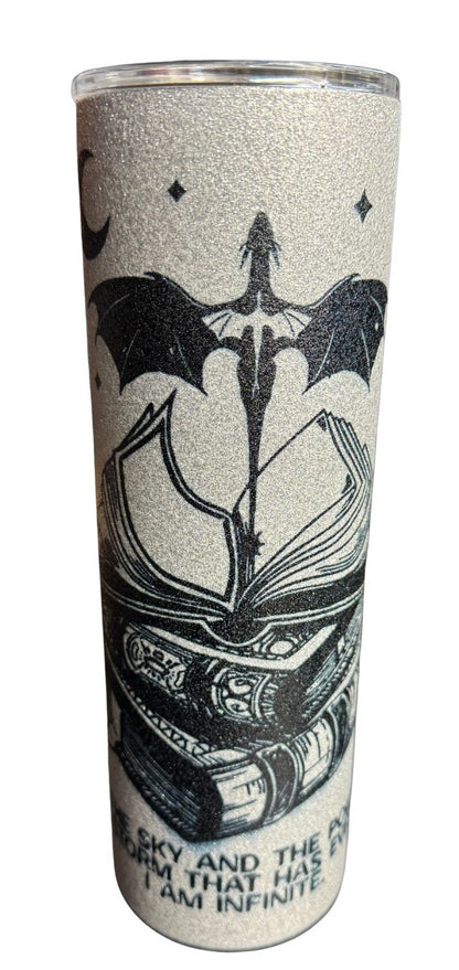 30 oz glitter tumbler