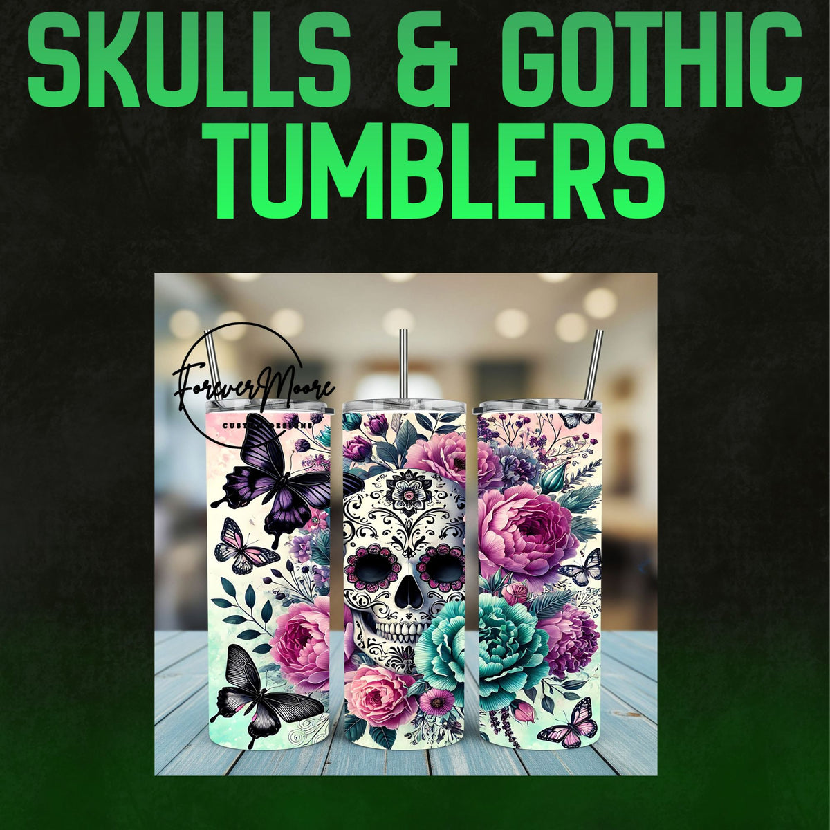 Skulls & Gothic Tumblers